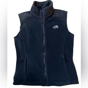The North Face Navy Blue Women's Fleece Vest with Zip Pockets